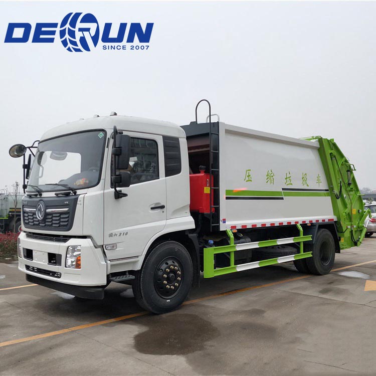 Dongfeng 4x2 รถบรรทุกขยะหกล้อ
