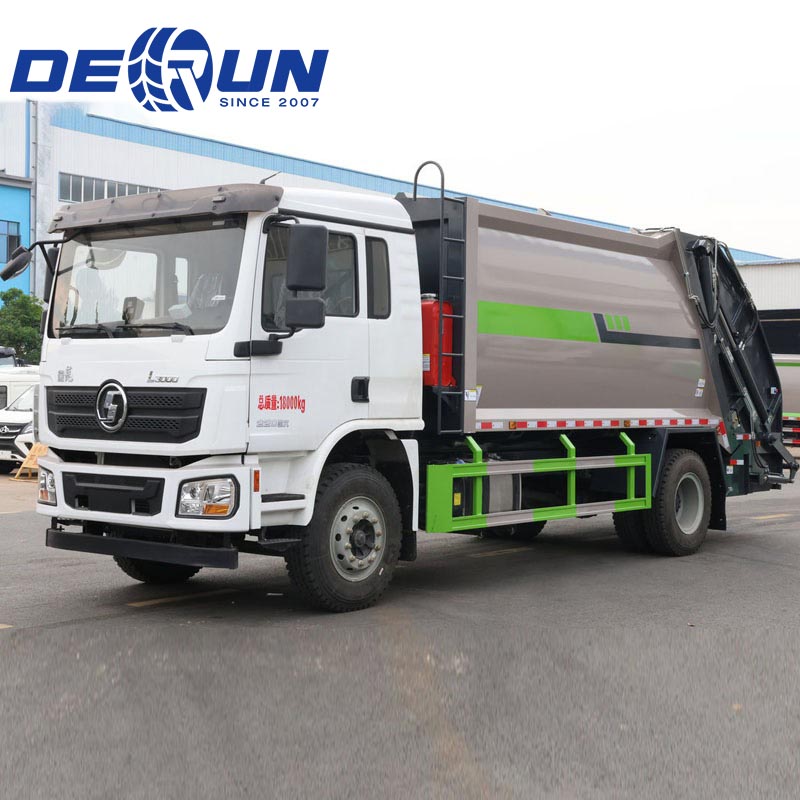 Shacman X9 4x2 L3000 รถบรรทุกขยะอัดขนาดเล็ก