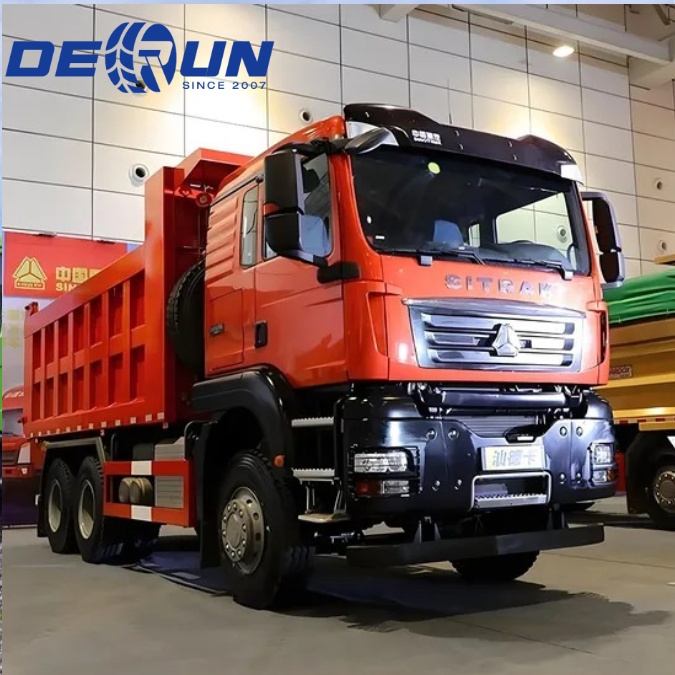 Sitrak 6x4 10 ล้อรถบรรทุก Dumper Tipper